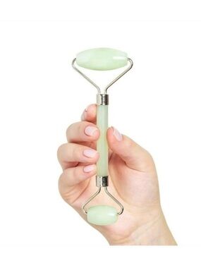 Plum Beauty Jade Facial Roller Dual Ended Skin Massager NWT